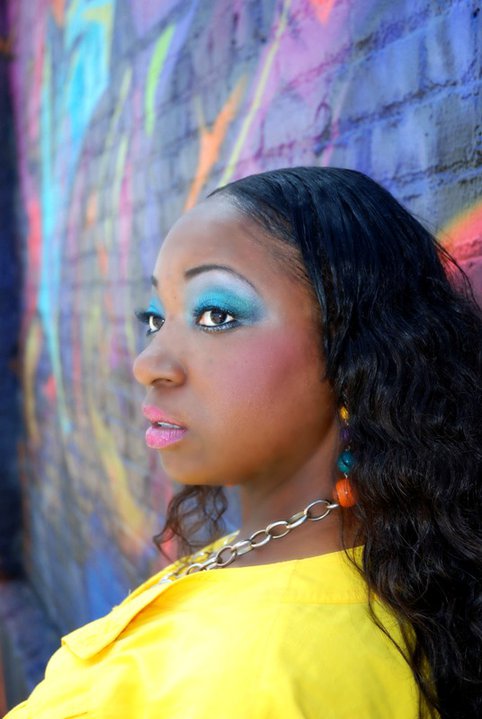 Female model photo shoot of Ceci Noire by TOUCH N GO PHOTOGRAPHY in Downtown LA, makeup by Crissy Gonzalez