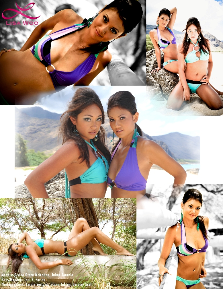 Female model photo shoot of Lisa Woo, Divine Grace  and Jaime Tenorio by PaulModelPhotog, J-S Photography and Images by Emely in Hawaii, makeup by Toni P Farley