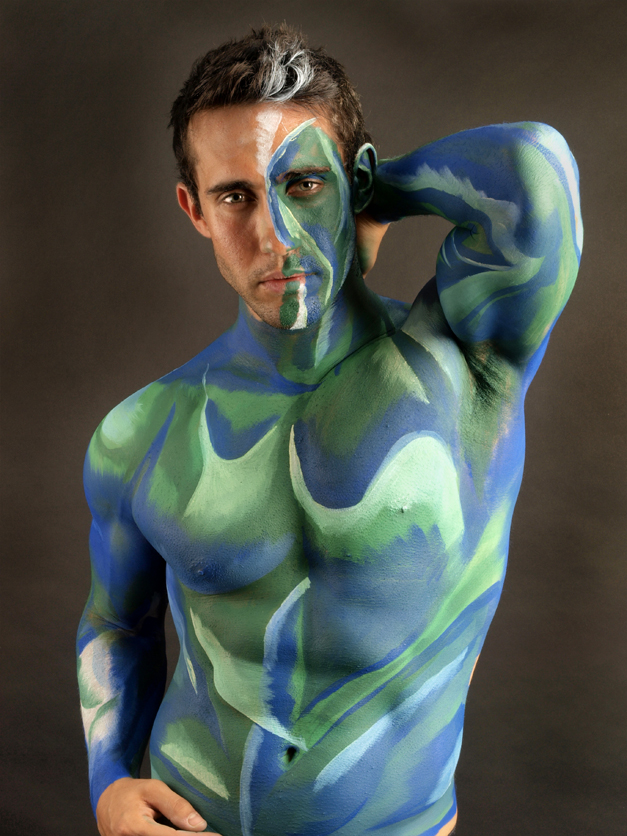 Male model photo shoot of Bodies of Paint and Alan J Greenspan in LI, NY