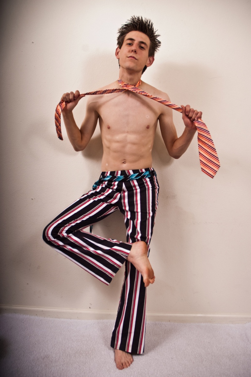 Male model photo shoot of Tyler Wiest in Desi Arnaz Studio
