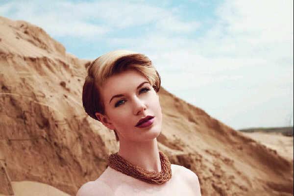 Female model photo shoot of EmilyEmmett Make-up Art in South Sheilds Beach
