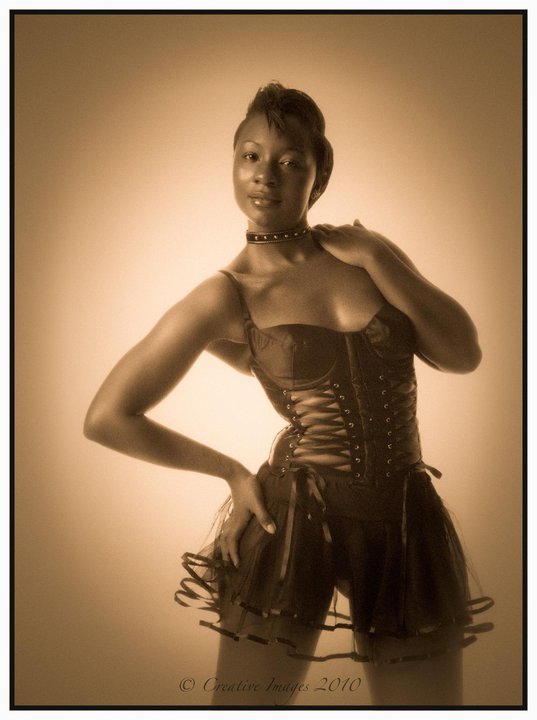 Female model photo shoot of Chocolate Diamond by Cre@tive image in Catwalk Studio, wardrobe styled by Julie Harrigan-Philbert
