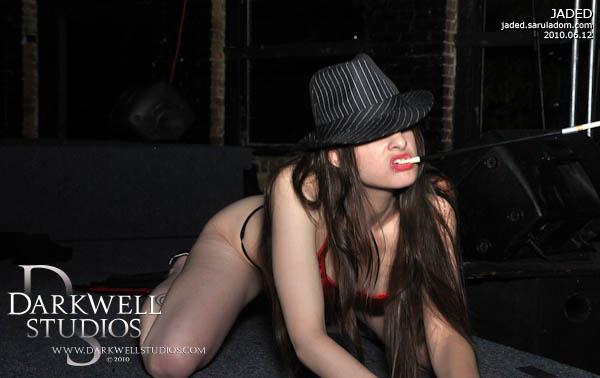 Female model photo shoot of Rae Z by Darkwell Studios in Club Jaded, Lowell, MA