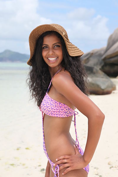 Female model photo shoot of Jade-Valerie in Seychelles