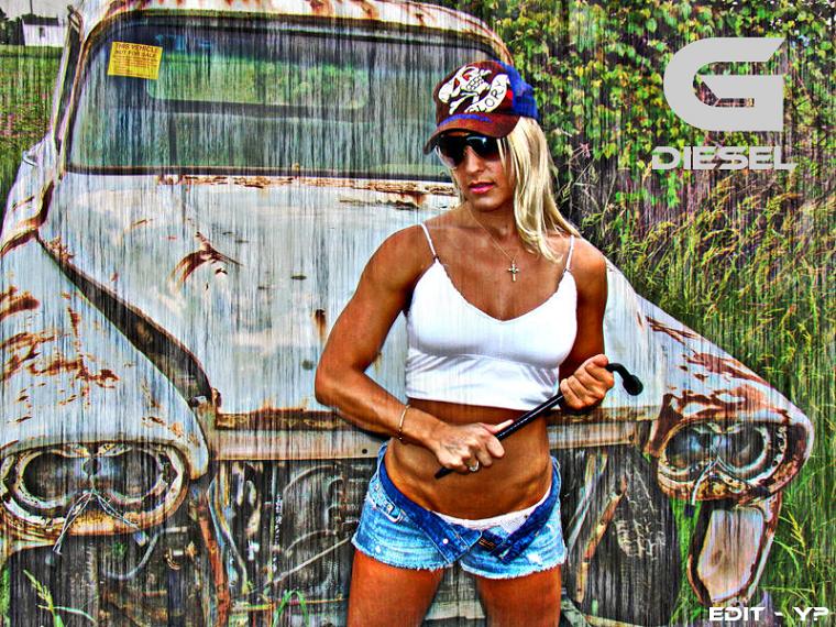 Female model photo shoot of Mizblondiebomb  by G D p in NC