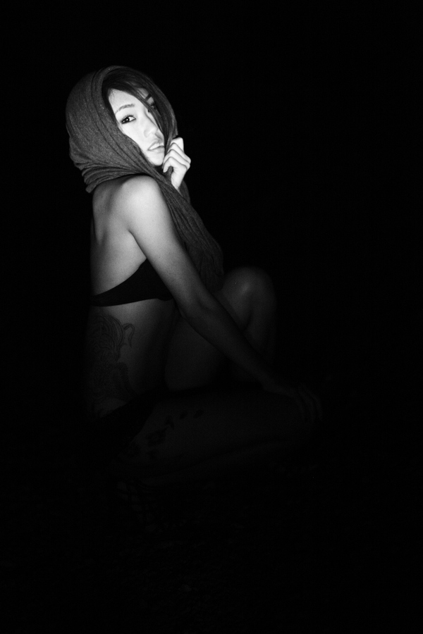 Female model photo shoot of E.MULA by Rey Trajano