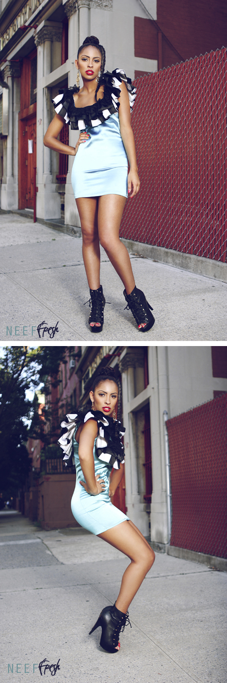 Female model photo shoot of Photos By Neef Fresh and Yanjali Newby in Harlem, NYC