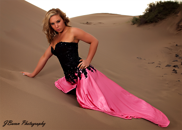 Female model photo shoot of Photography by Jacque in Sand Dunes