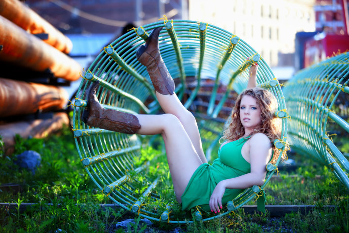 Female model photo shoot of Kristen Nicole H by Imaj Photography in Kansas City, makeup by Jodine Romano