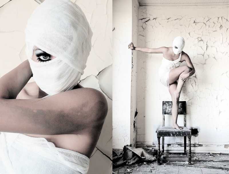 Female model photo shoot of Jennifer_Ilene and amycore in Detroit, MI, makeup by Makeup by Amy J