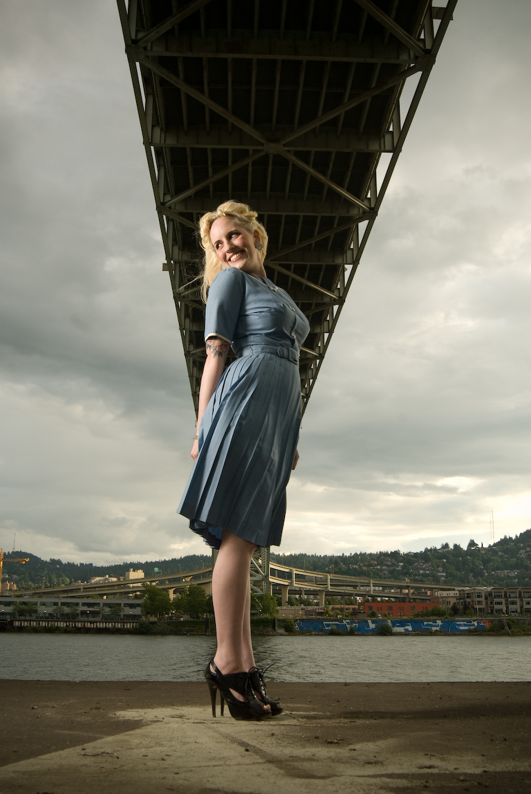 Female model photo shoot of Gi Marie by MeTakePhoto in Fremont Bridge