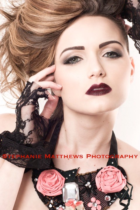 Female model photo shoot of MakeupByApryl and RianaL by StephM_Photo, hair styled by Artra, makeup by MakeupByApryl