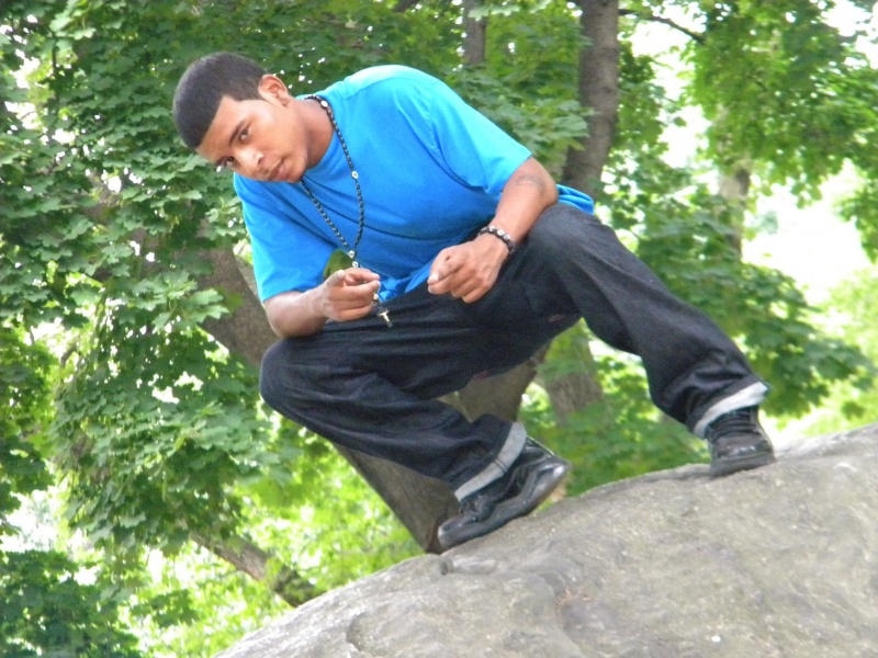 Male model photo shoot of DONALD BERNAL in central park