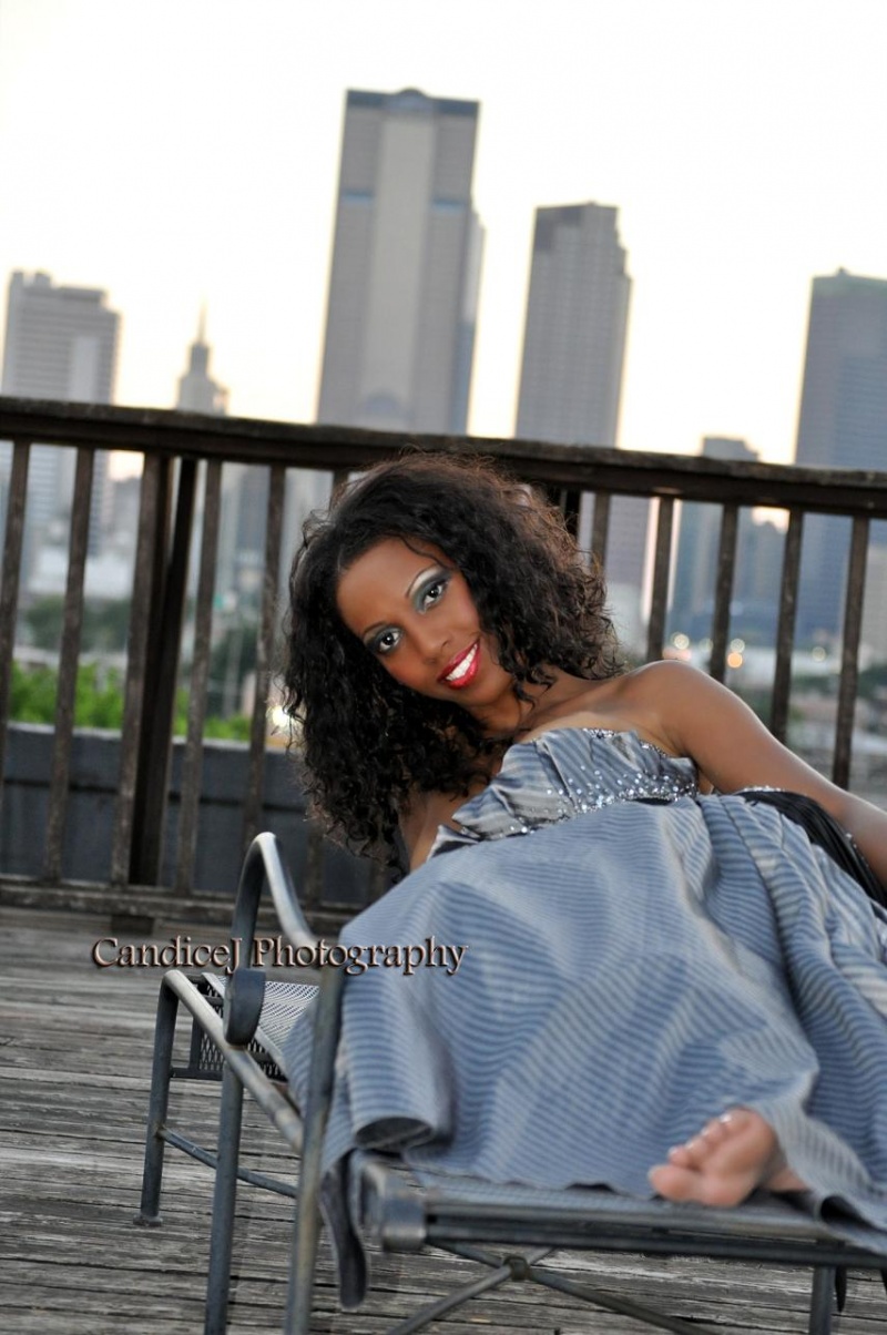 Female model photo shoot of Starr H by CandiceJ photography in Dallas, TX, makeup by Flawless and Fancy Faces