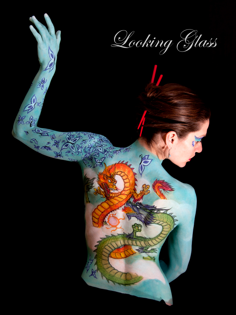 Female model photo shoot of Looking Glass Painting and DonyaM by Donald McKillican in Vancouver, body painted by Looking Glass Painting