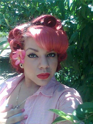 Female model photo shoot of Ms Maria Rosa in garden
