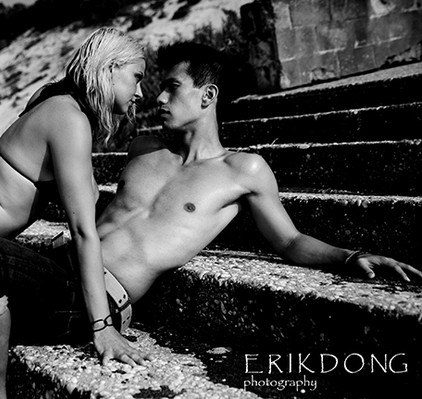 Female and Male model photo shoot of Justina Keller and EthanC