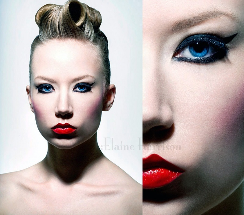 Female model photo shoot of Elaine Harrison Hair and Josephine KHV by Laura Johnston, makeup by Elaine Harrison