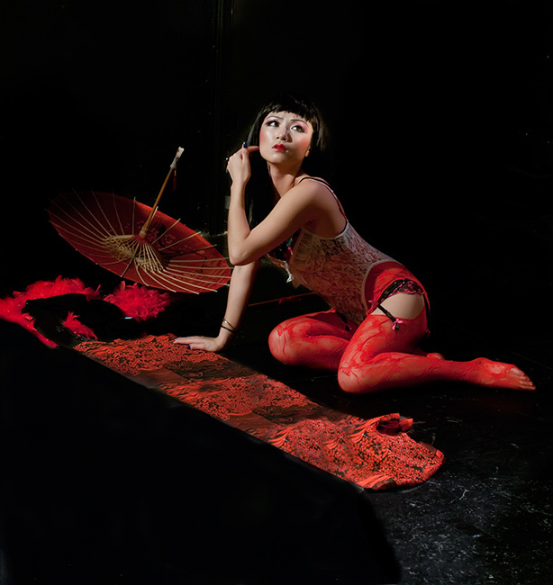 Female model photo shoot of Masae Satouchi and MASAE The Fire Exotica  in manhattan