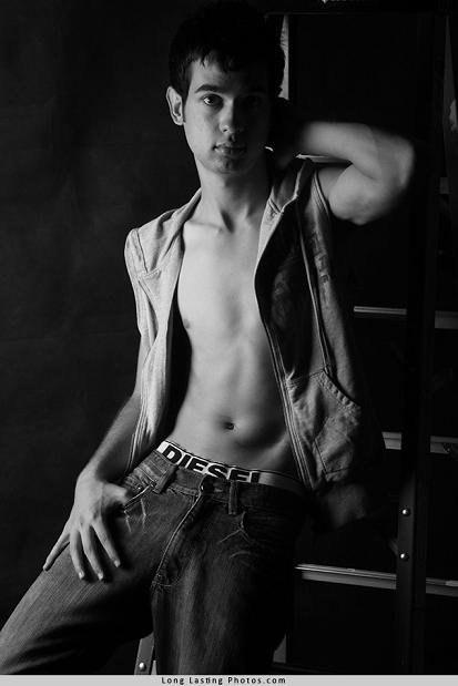 Male model photo shoot of Andrew Franks by Greg. L in Studio