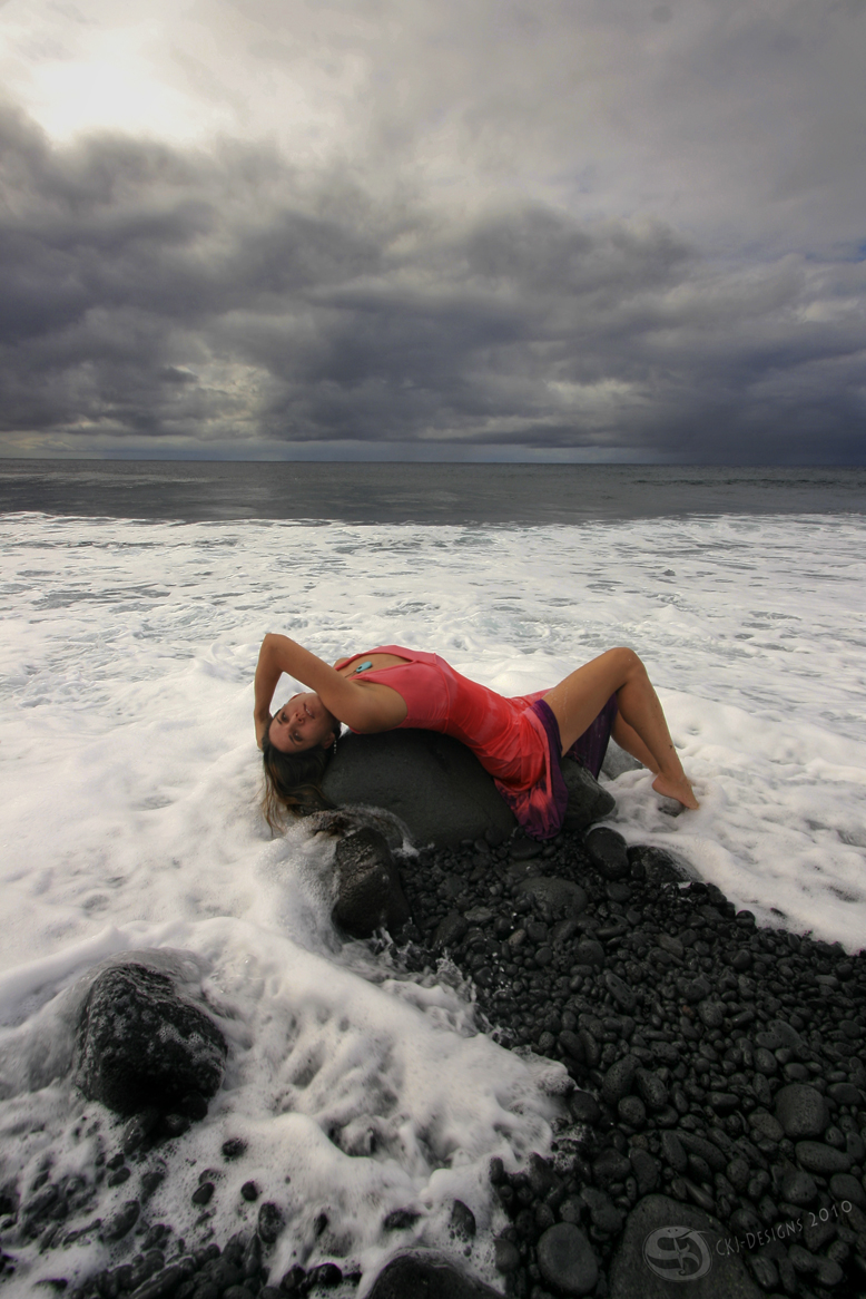 Male and Female model photo shoot of Chris Jaeckle and Malia Lisa Mahealani in Big Island of Hawaii