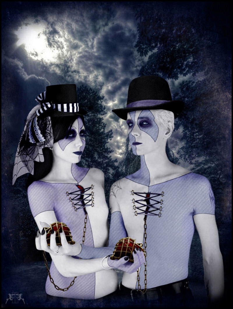 Female and Male model photo shoot of DJ Drusilla KillSwitch and _Forlorn_ by Kevin Fair, retouched by xCreepersx