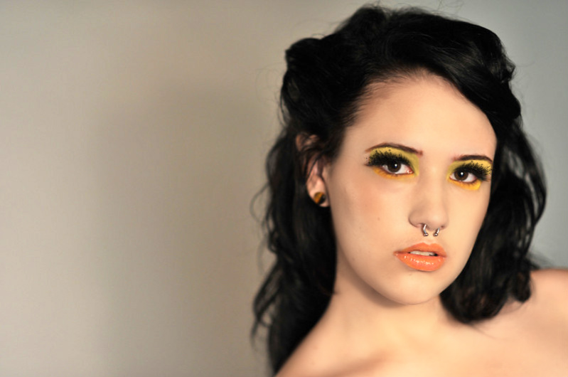 Female model photo shoot of Dixie Doyle, makeup by Svio