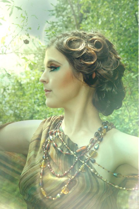 Female model photo shoot of Angela Dawntreader by Samantha Scharf, makeup by Nicole Ziegler Artistry, clothing designed by Trisha M Pasnak