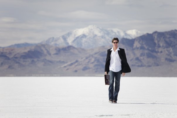 Male model photo shoot of Vikko Slyter in Salt Flats Utah