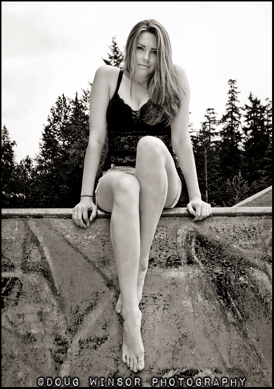 Female model photo shoot of Nikki anne McCluskey by Doug Winsor Photography in Whistler, BC