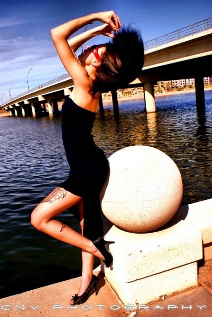 Female model photo shoot of Brittany Brock in Tempe Town Lake, AZ