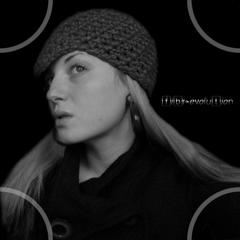 Female model photo shoot of fibrevolution in http://www.etsy.com/listing/39345905/smoke-brim-hat