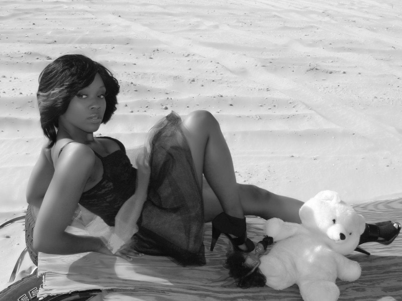 Female model photo shoot of LIZ MONROE by E P S International in in a sandbox with my toys!!