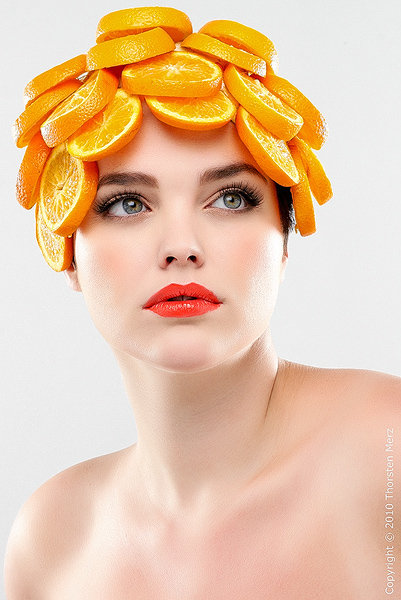 Female model photo shoot of Julia_Maria by Thorsten Merz, makeup by Noreen O Connor