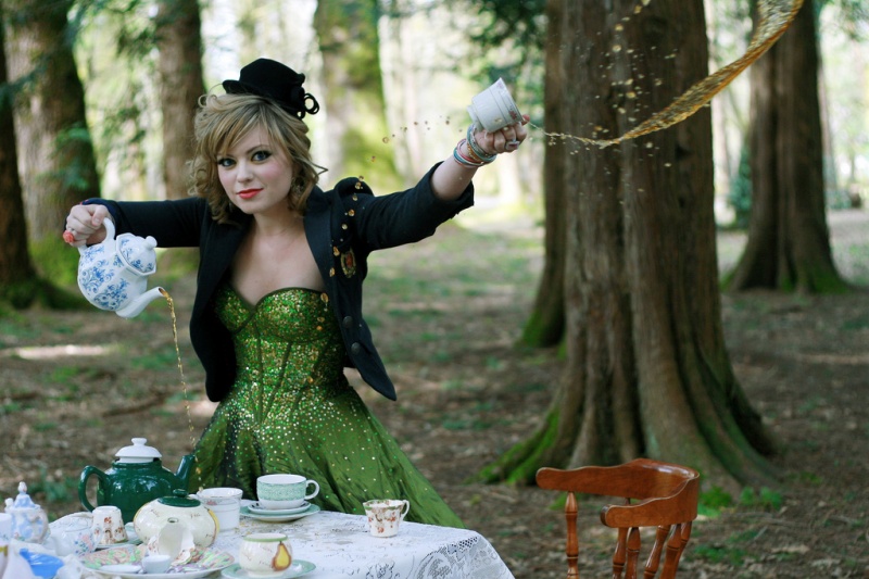 Female model photo shoot of Angela Welch in Wonderland