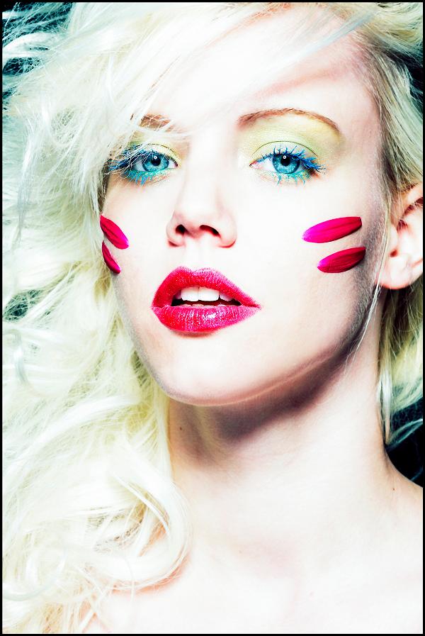 Female model photo shoot of Mette Tonnessen by EOGHAN in London, makeup by Melodie Briere