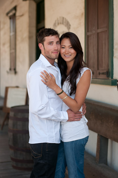 Female and Male model photo shoot of Jessica Hannon, LLS and Justin Peters in Old Town, San Diego, makeup by Amber Marie Caldwell
