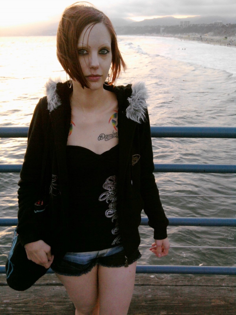 Female model photo shoot of FadedSuicide in Santa Monica Pier