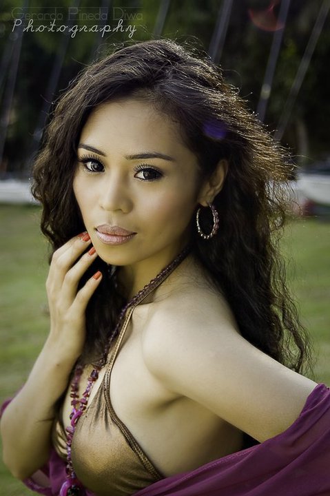Female model photo shoot of gLiseLi by Gerardo Diwa in Taal Yacht Club, Tagaytay, makeup by Makeup by Lian