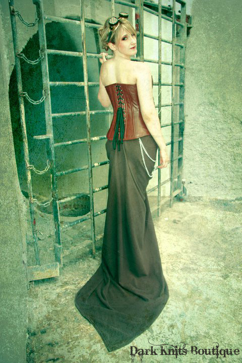 Female model photo shoot of Melony H by Samantha Scharf, clothing designed by Dark Knits Boutique