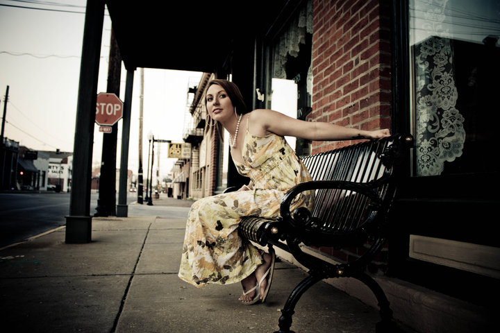 Female model photo shoot of Tara Nichole in Main Street St. Charles MO