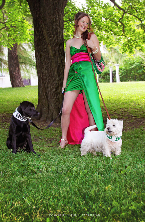 Female model photo shoot of ML Dog Couture in Oslo, Norway