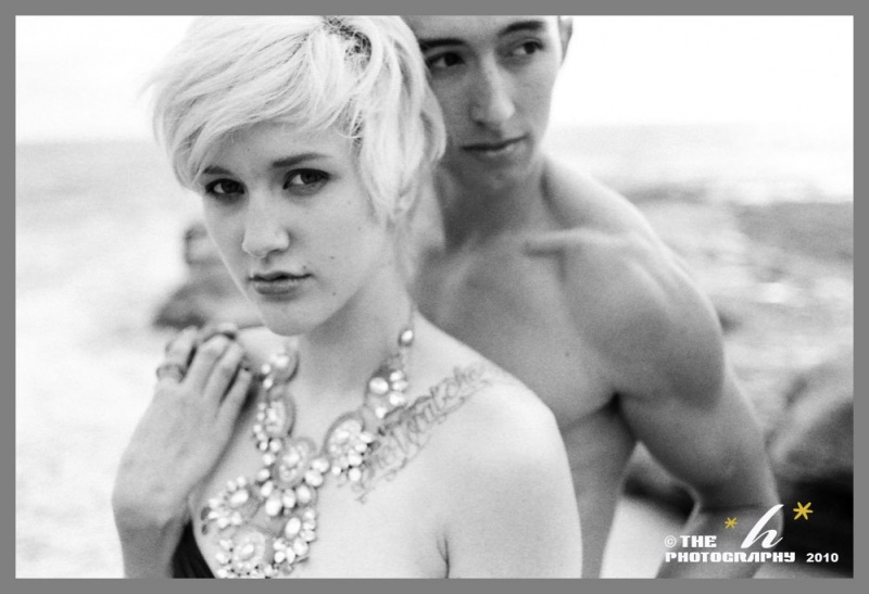 Female and Male model photo shoot of THE H  photography, Patricia Ashleigh and Justice Van in Windansea Beach, La Jolla, CA