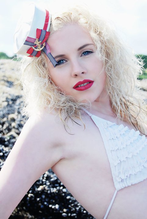 Female model photo shoot of Paula Fraser Make Up in Crawfordsburn Beach, Northern Ireland