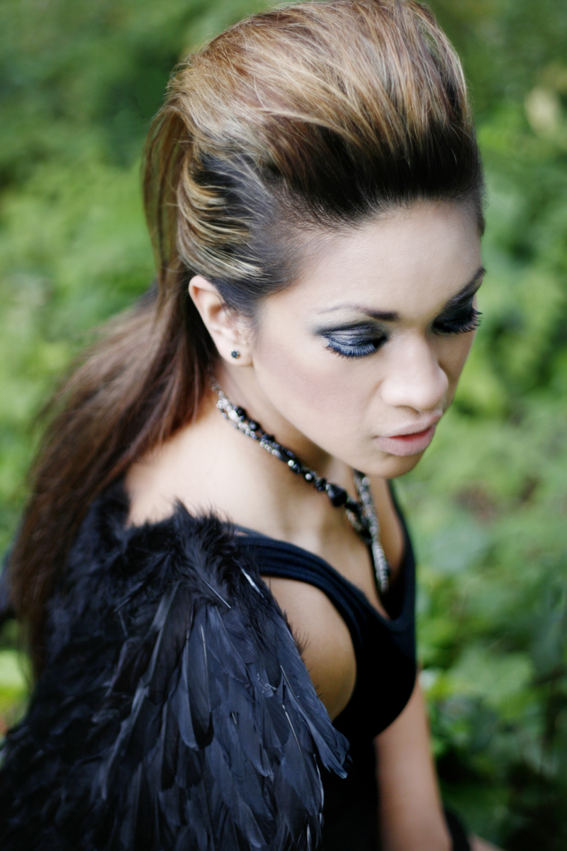 Female model photo shoot of Shanel B by Rachel Zee, makeup by Lady Luxe MUA