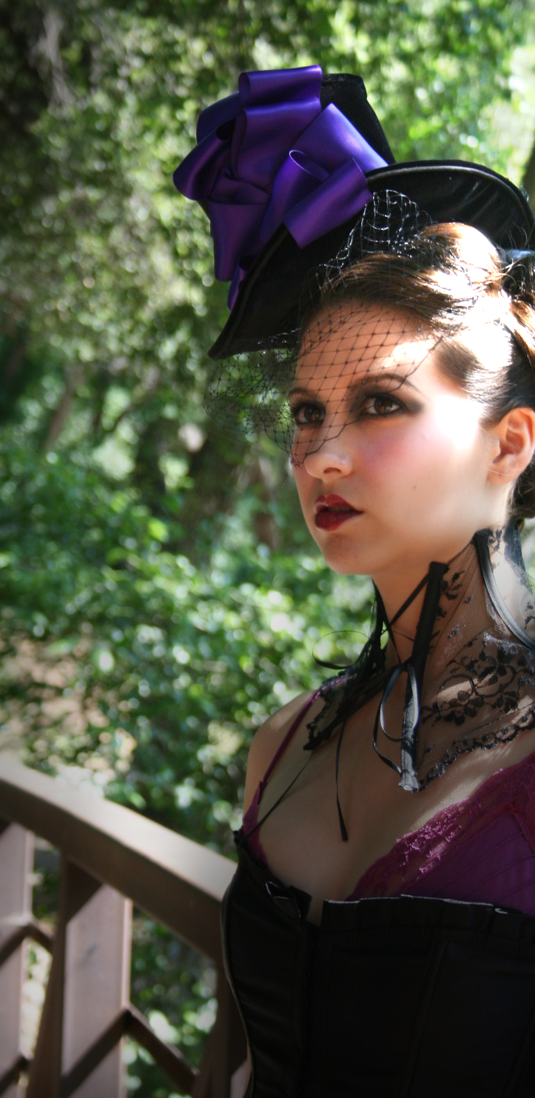 Female model photo shoot of black cherry designs and Melia deMure
