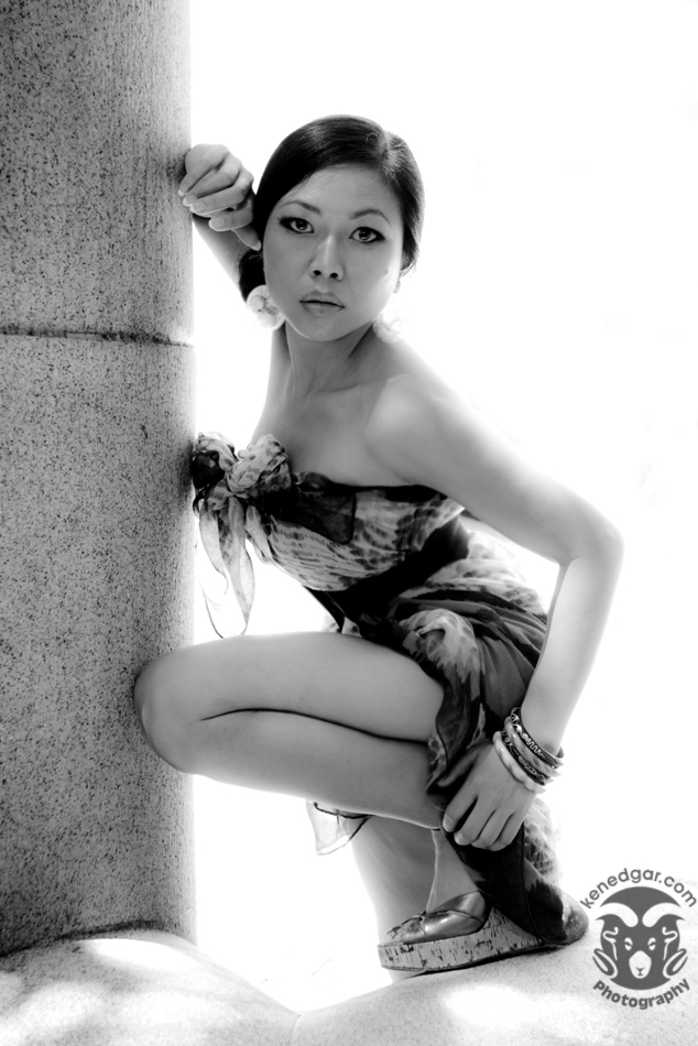 Female model photo shoot of Ervita Morgs by Ken Edgar, makeup by Koby L