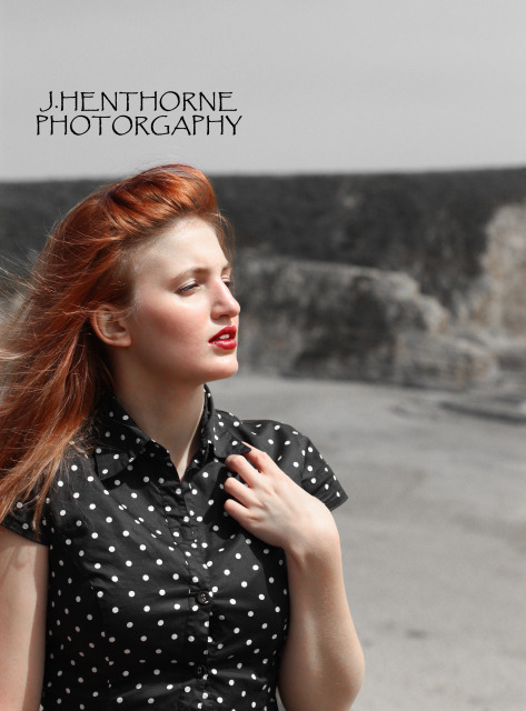 Female model photo shoot of Sharlett Snow by BigJerPhotography