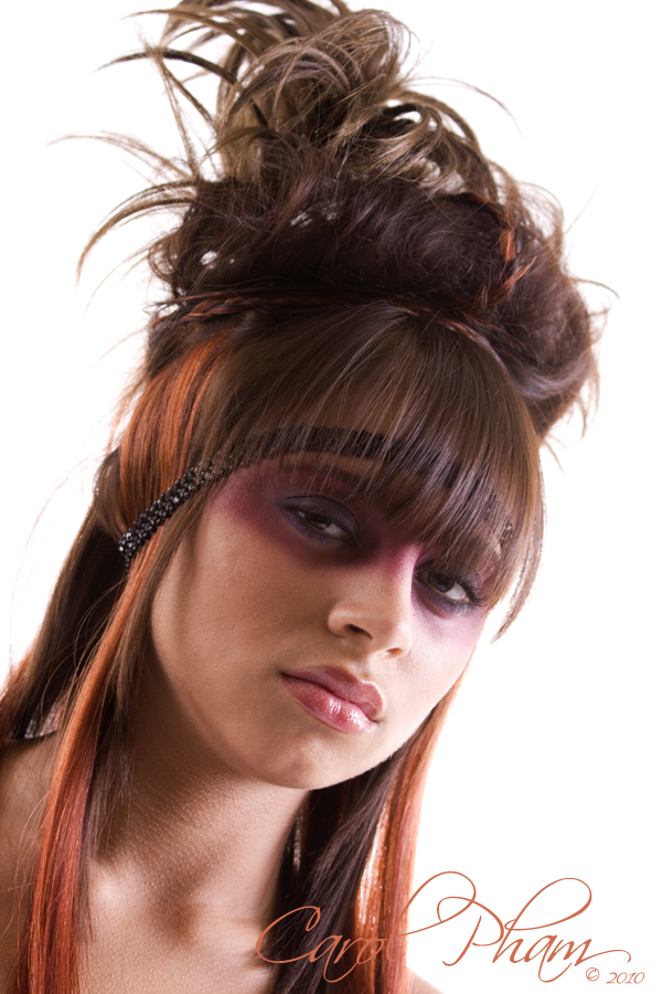 Female model photo shoot of Tracey Watts Cirino in Lavish Color Salon