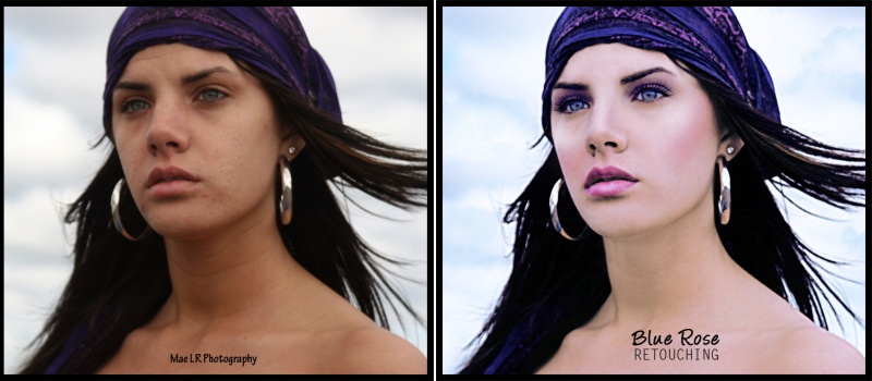 Female model photo shoot of Blue Rose Retouching by Mae LR Photography